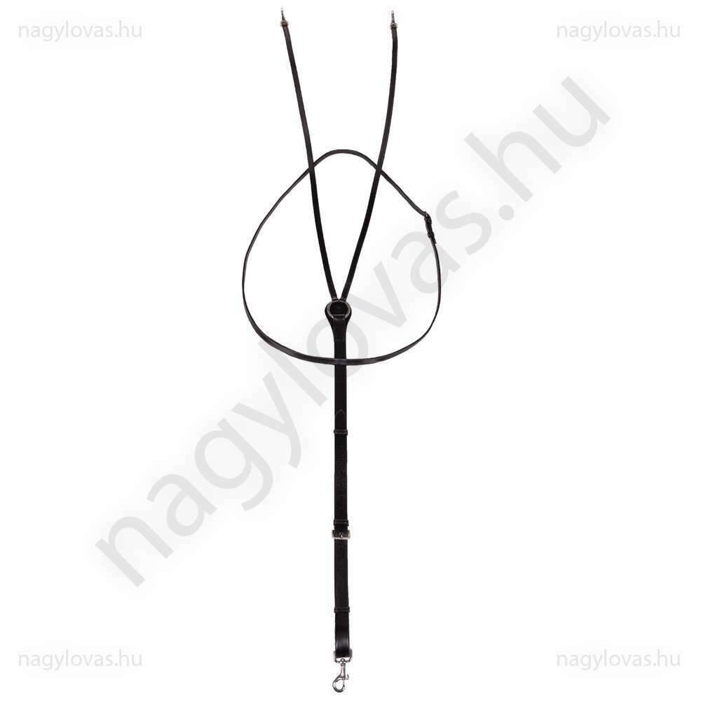 QHP Thiedeman szügyelő martingállal - Fekete - Póni