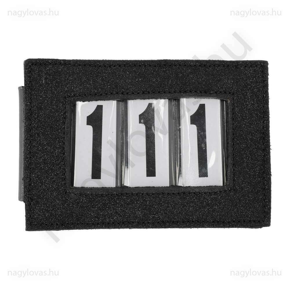 QHP versenyszám tartó csillogó - Fekete