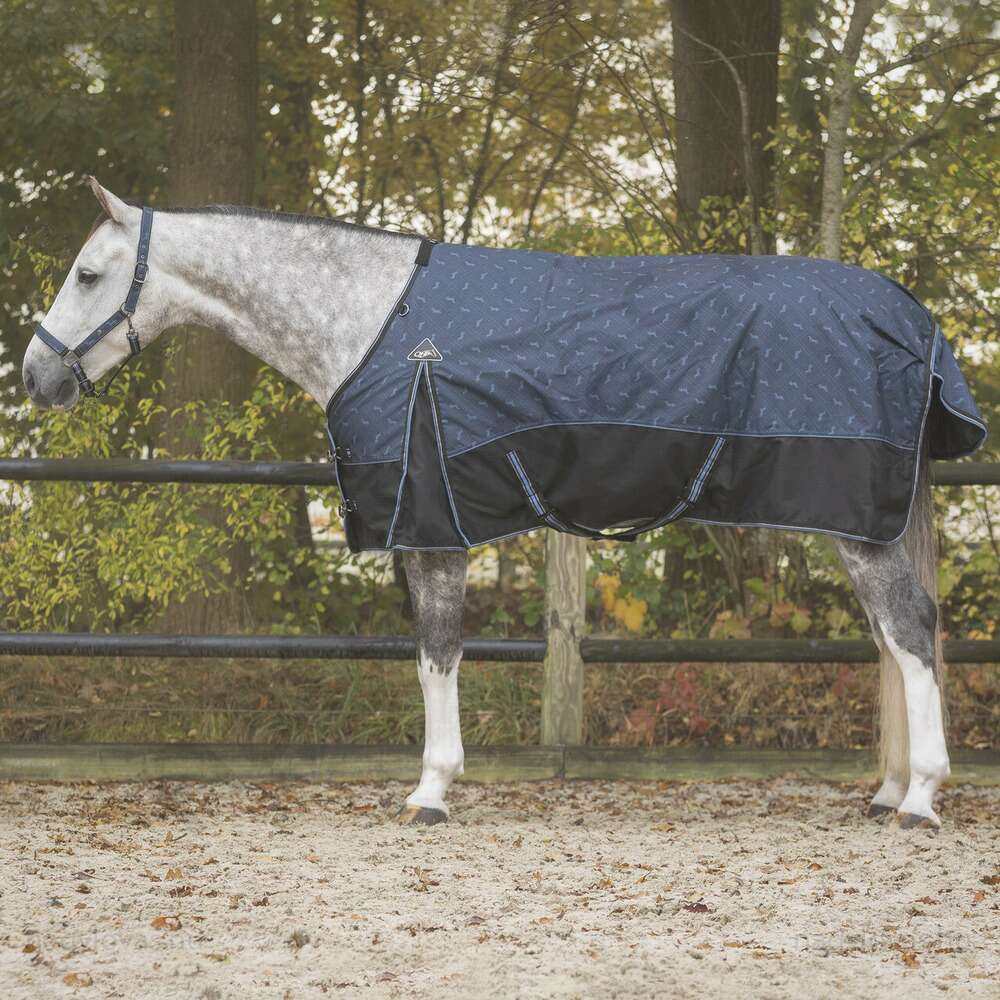 QHP  vízálló karám lótakaró 300 gr. kék 130 cm