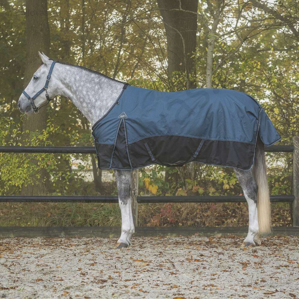 QHP vízálló lótakaró karám  300 gr. kék 145 cm