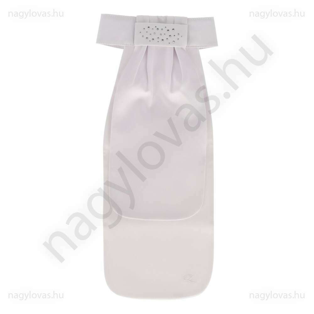 QHP Zizah zsabós nyakkendő fehér/ezüst S