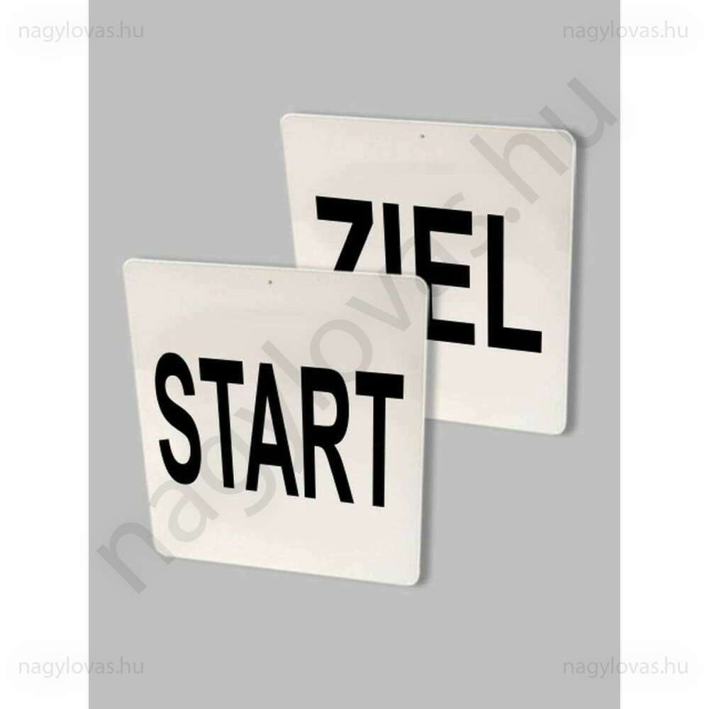 Start/Ziel tábla párban 