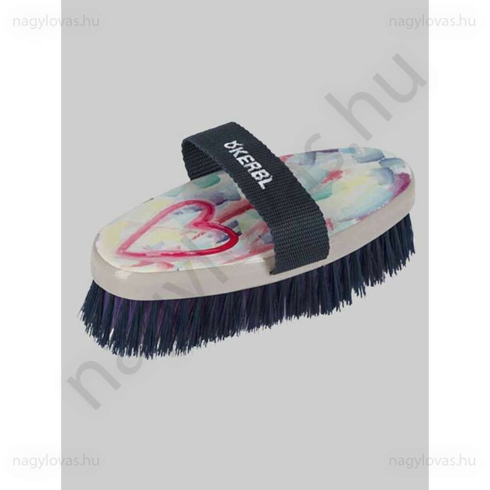 Szív mintás kefe 17cm