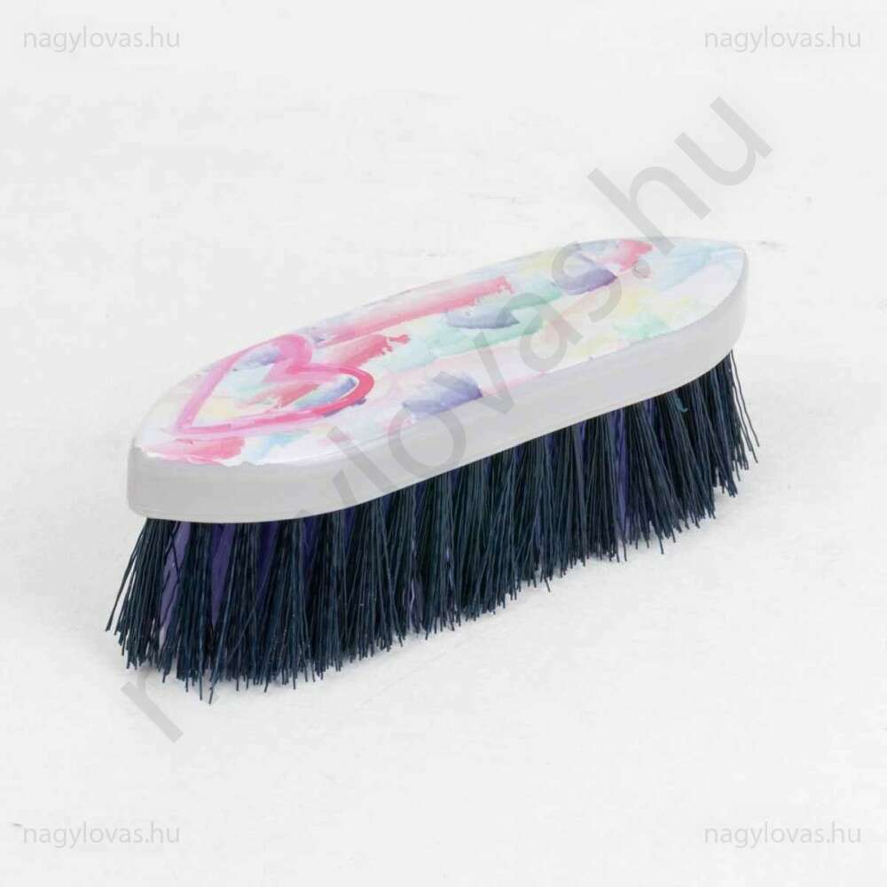 Szív mintás kefe 18cm