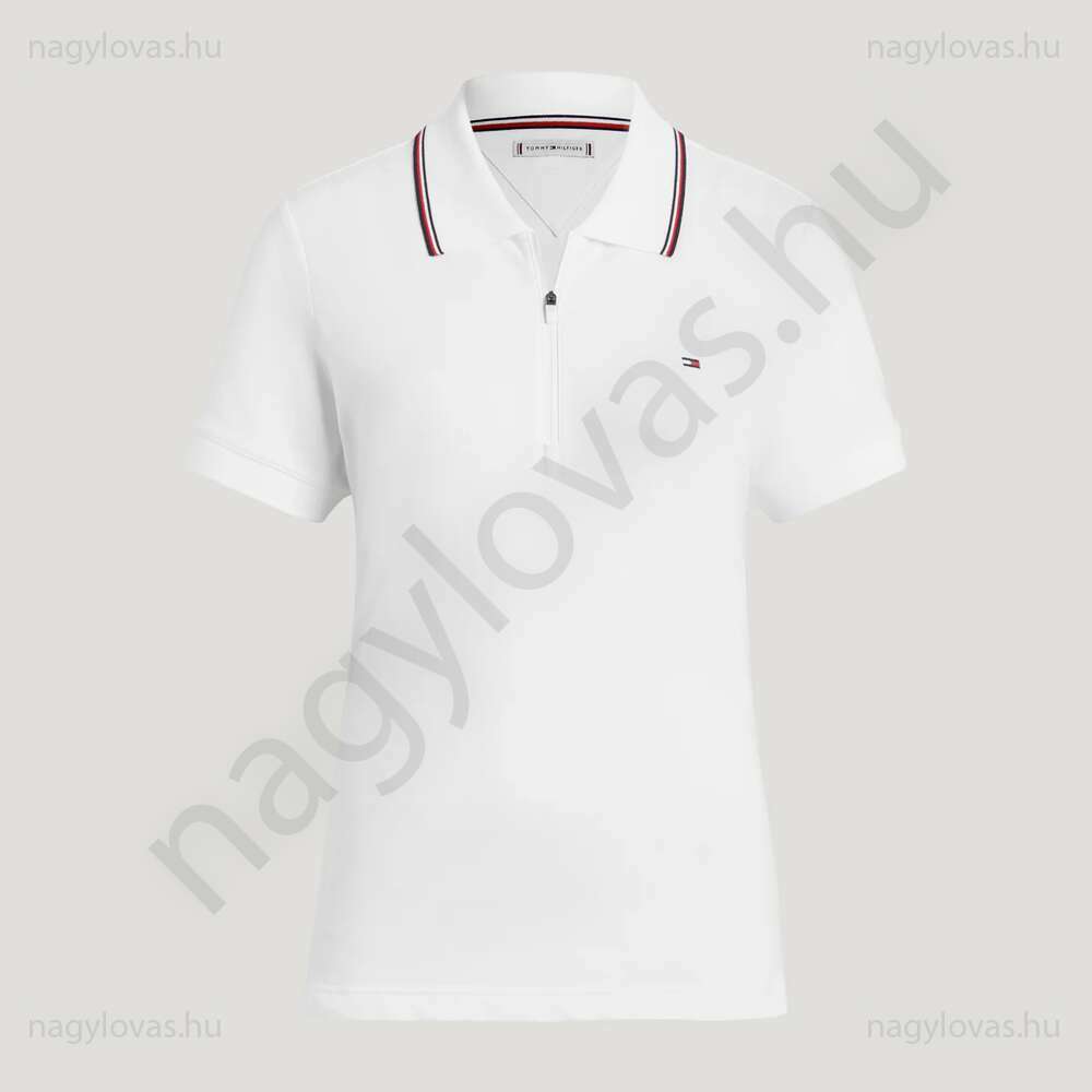 Tommy-Hilfiger Camden Poloshirt női póló fehér
