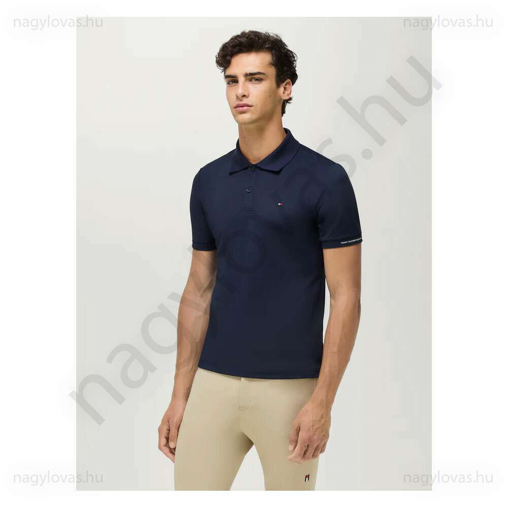 Tommy-Hilfiger Fresco férfi póló sky