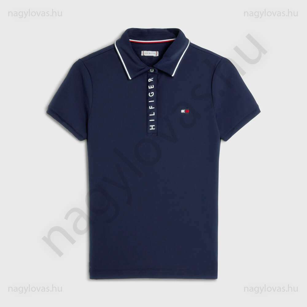 Tommy-Hilfiger Harlem Poloshirt női póló kék