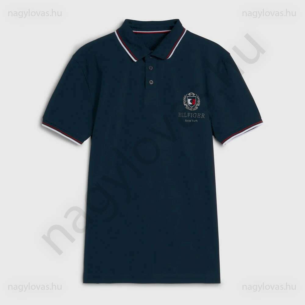 Tommy-Hilfiger Poloshirt férfi póló sötétkék