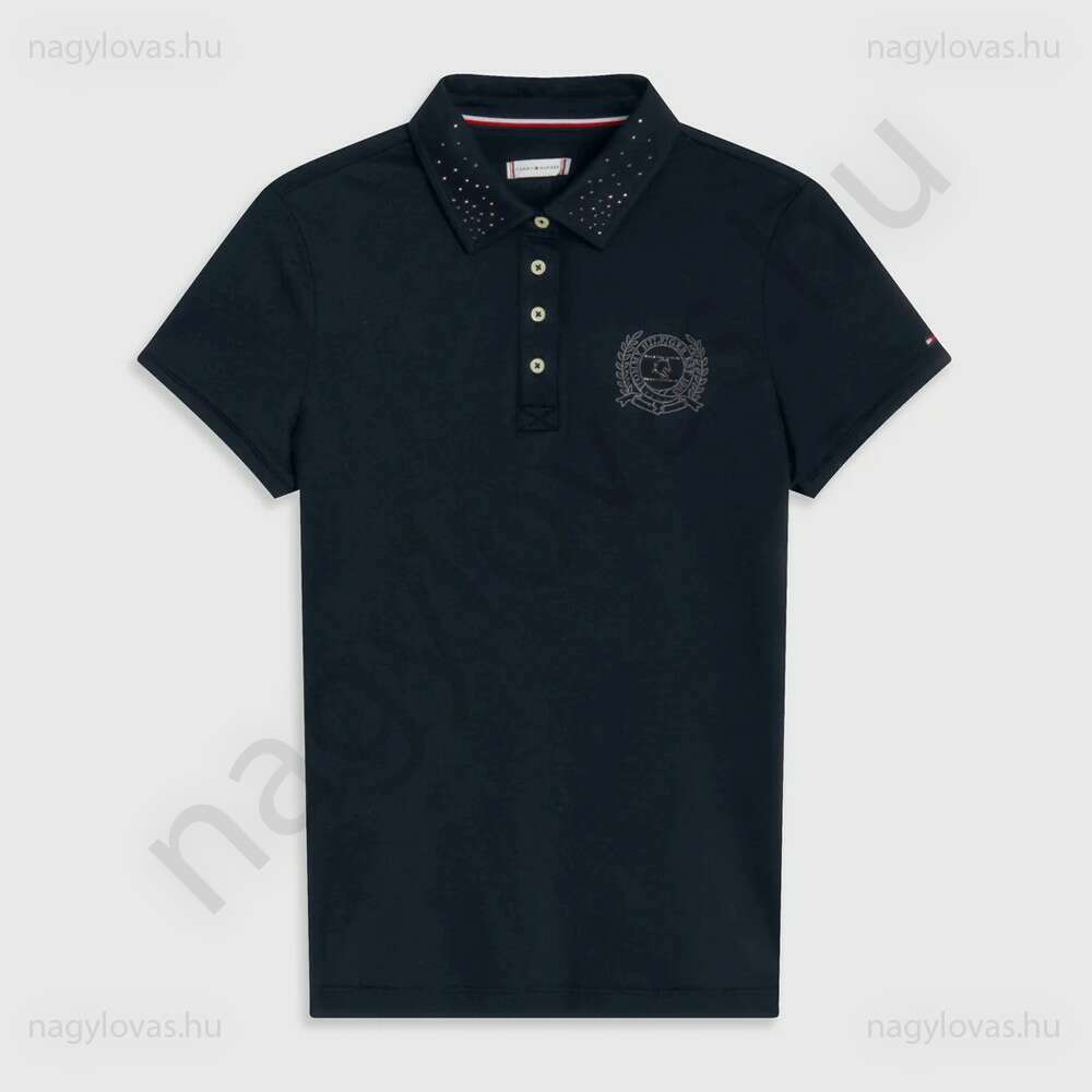 Tommy-Hilfiger Poloshirt női póló fekete