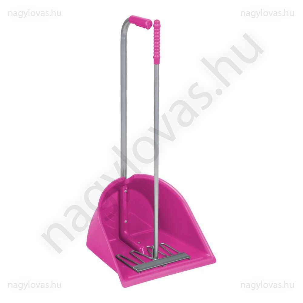 Trágyaszedő lapát gereblyével 90cm pink