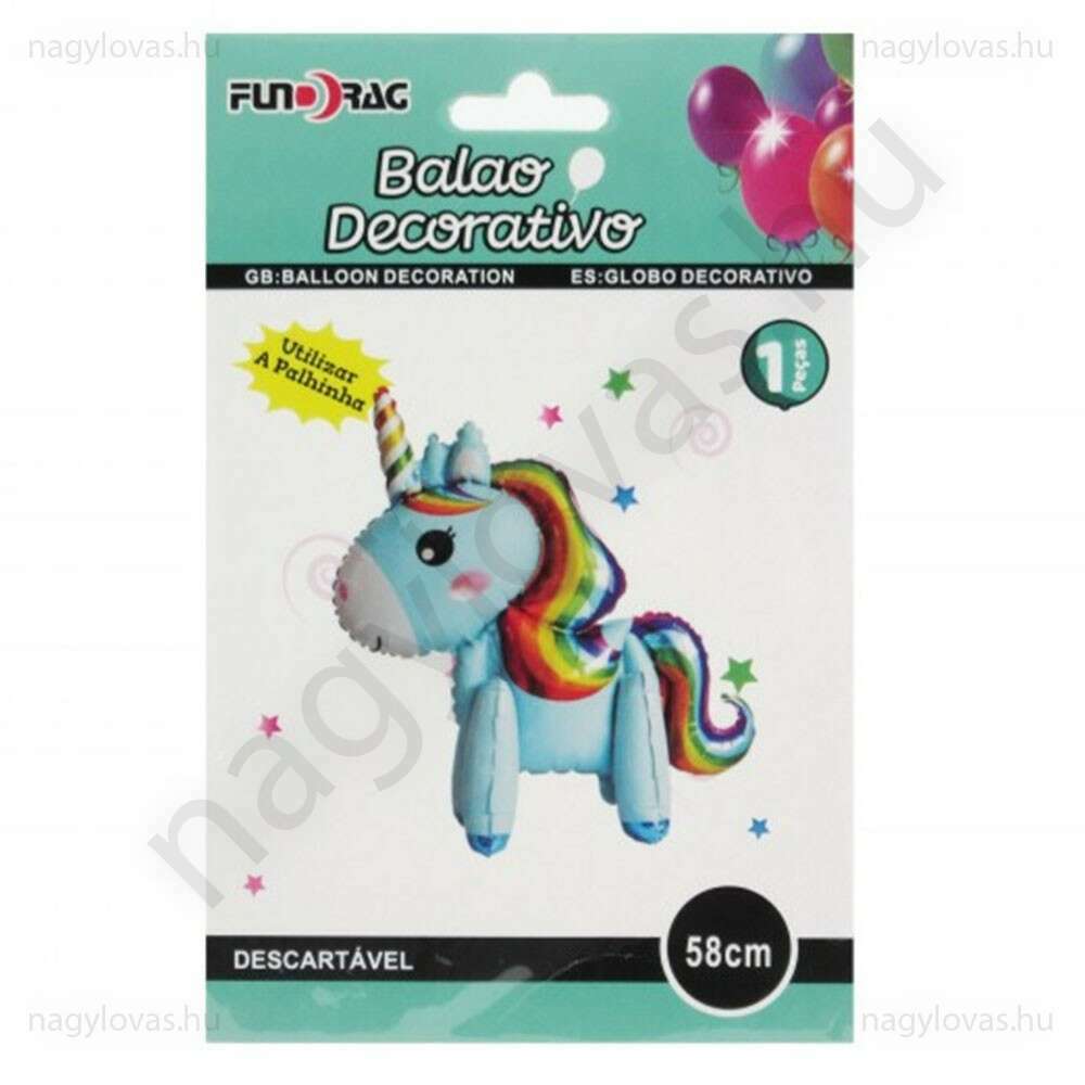 Unicorn fólia lufi 58cm