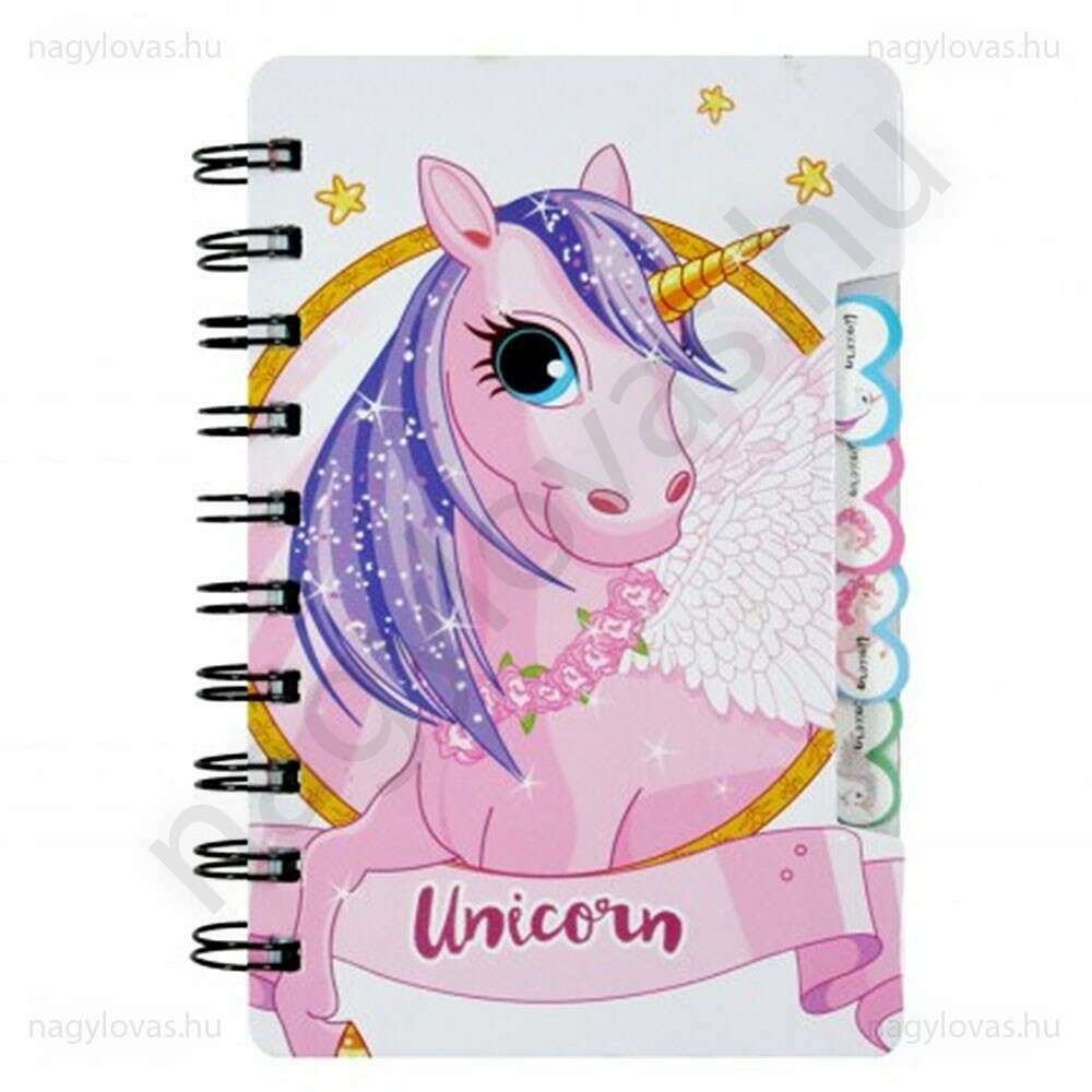 Unicorn notesz 9X14cm