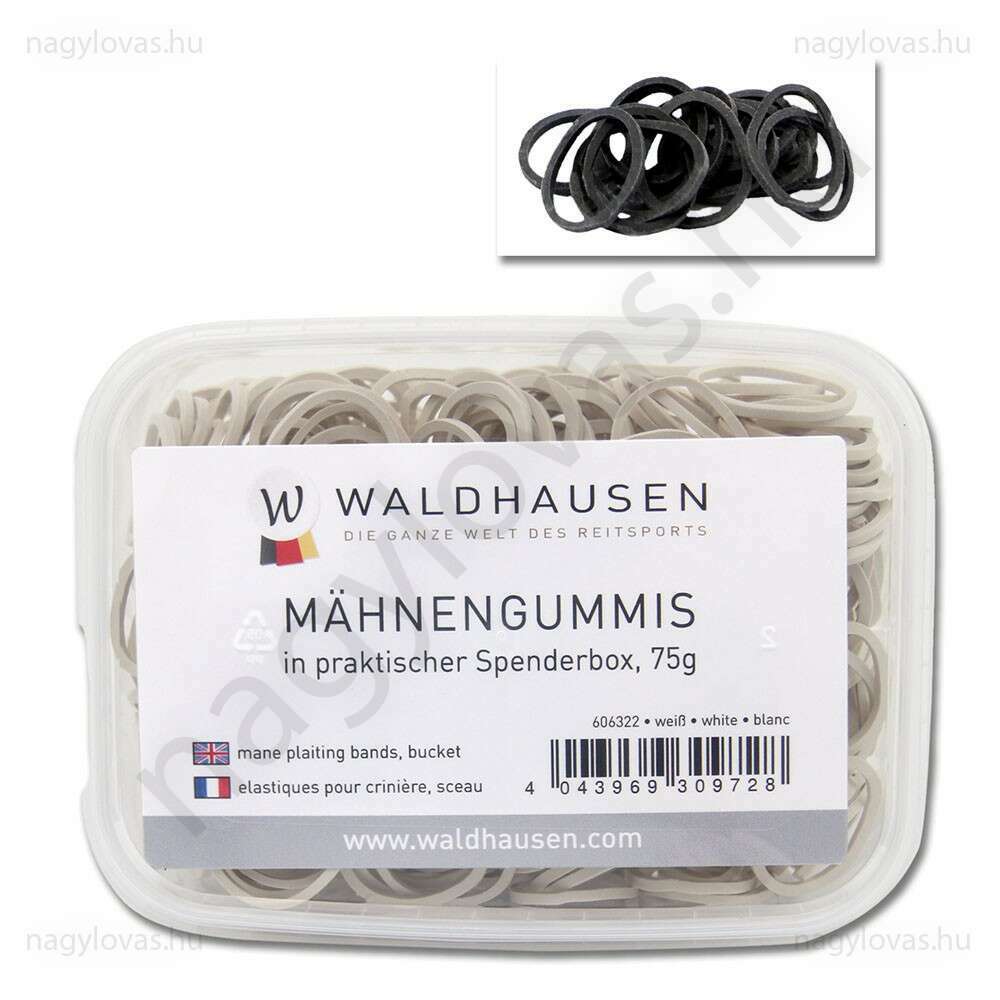 Waldhausen sörénygumi fekete 75g/doboz