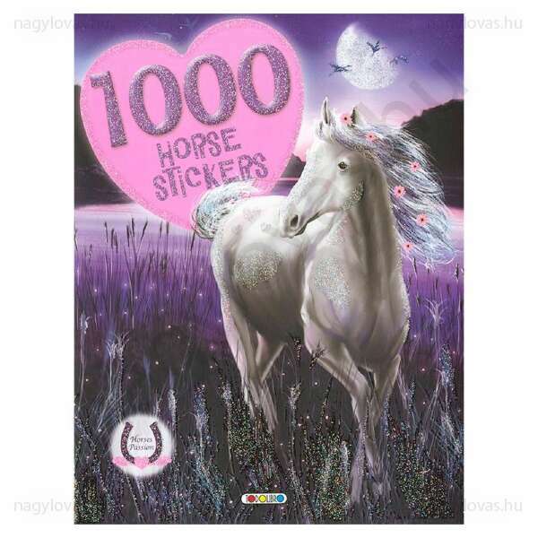 1000 Horse stickers matricás füzet