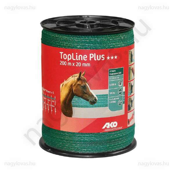 AKO TopLine Plus szalag 2cm/200m zöld