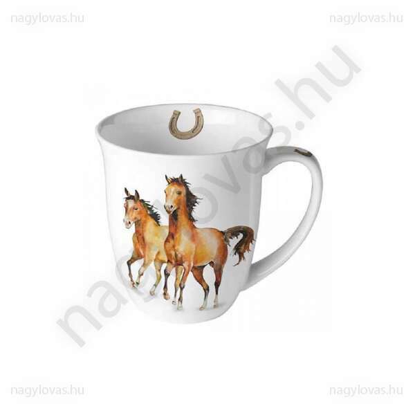 Anbiente Wild Horses porcelán bögre 400ml