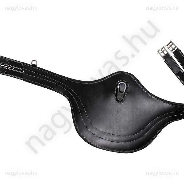 Belly guard girth with luxury stitching Black 140