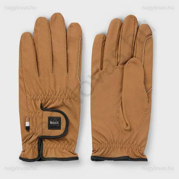 Boss lovagló kesztyű camel barna