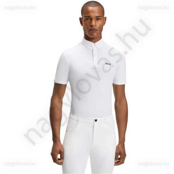 Boss Marty férfi versenypóló fehér