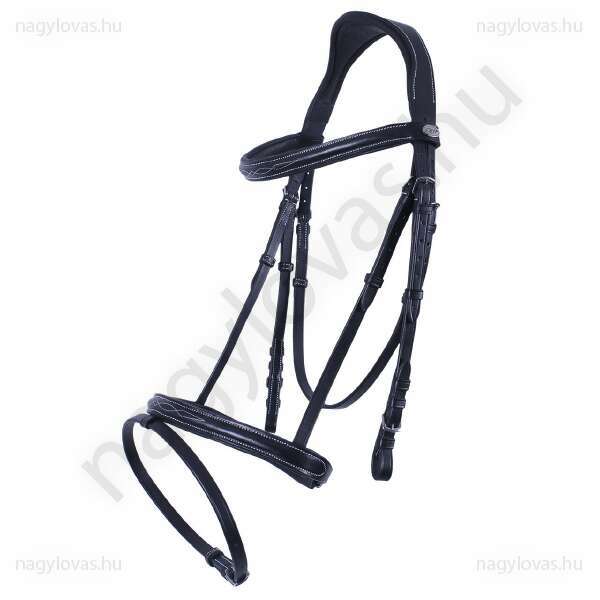 Bridle luxury stitched Black Pony