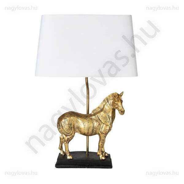 C&E lovas asztali lámpa ernyővel