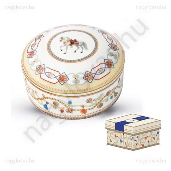 Cheval porcelán ékszertartó 13cm