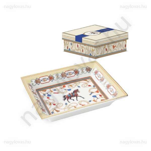 Cheval porcelán kínálótál 19,5X15,5cm