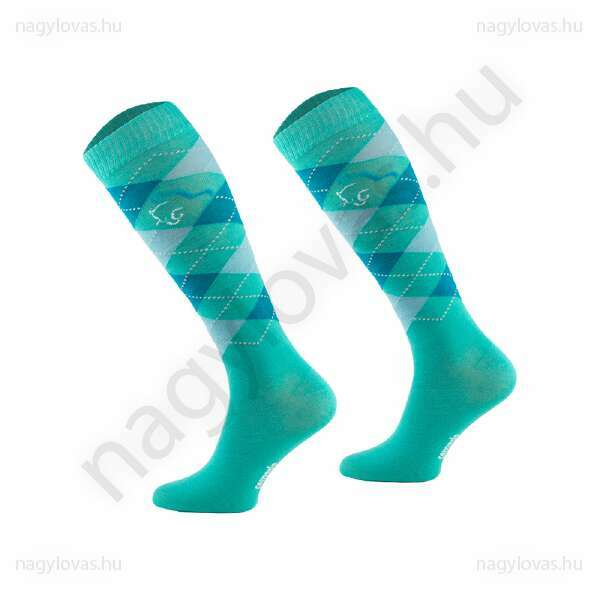 Comodo Karo zokni zöld/zöld/kék 31-34