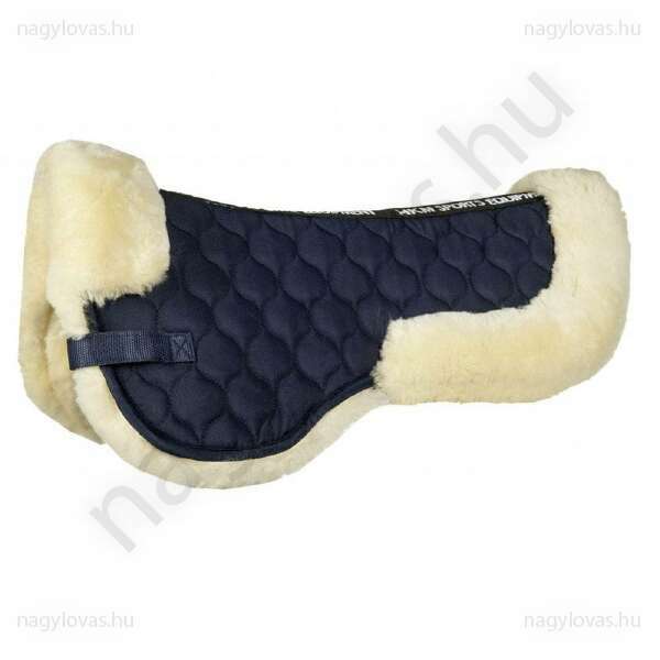 HKM bárányszőr nyeregemelő  natur/kék