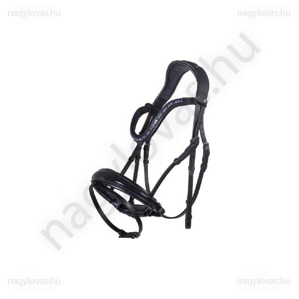 HKM Charlotte strasszos kantár fekete/navy