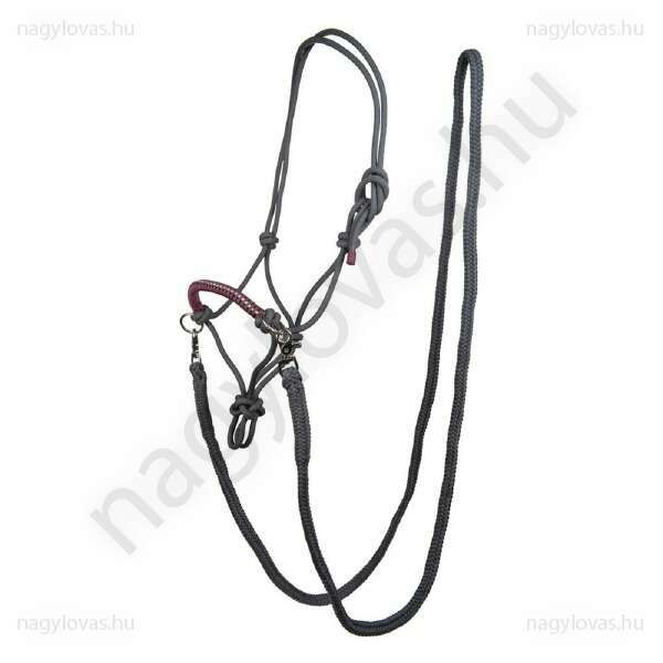 HKM Deco kötél kötőfék grey/rasberry