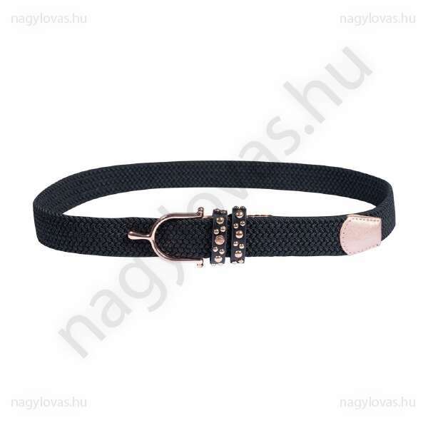 HKM Elastic öv rosegold fekete 80cm