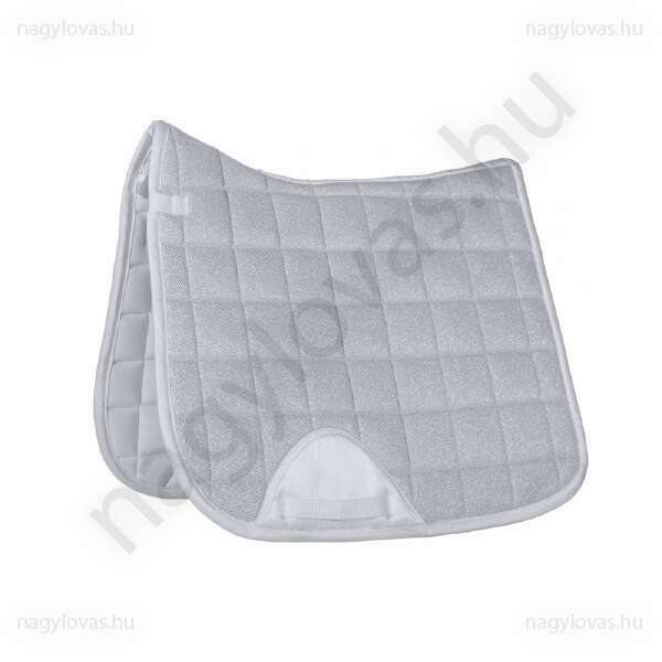 HKM Glitter Mesh díj nyeregalátét fehér