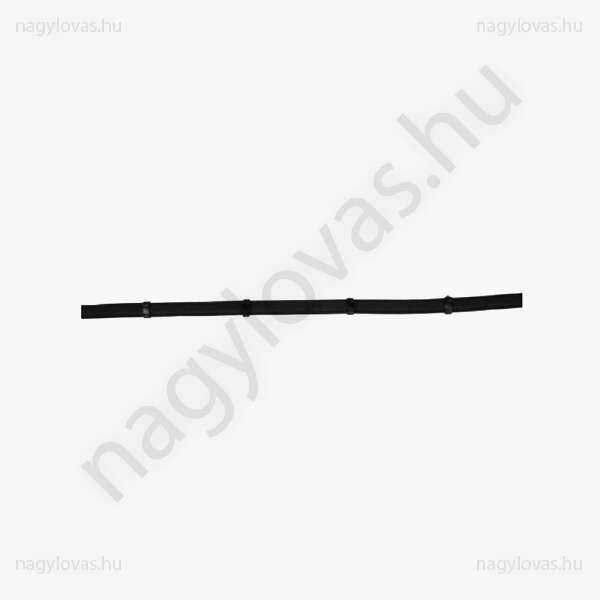 HKM gumírozott lovaglószár karabínerrel fekete