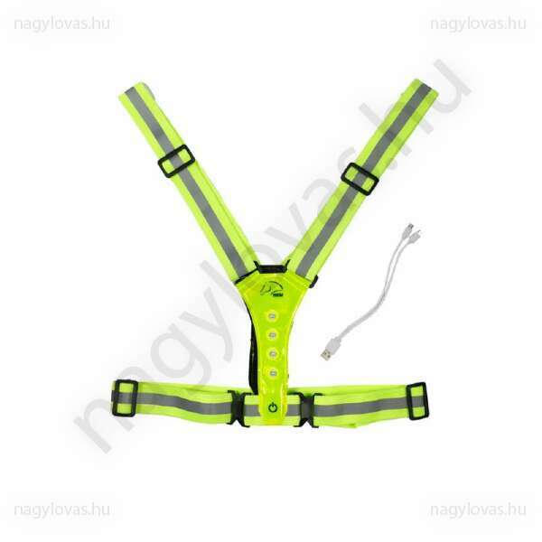 HKM Led  biztonsági mellény neon