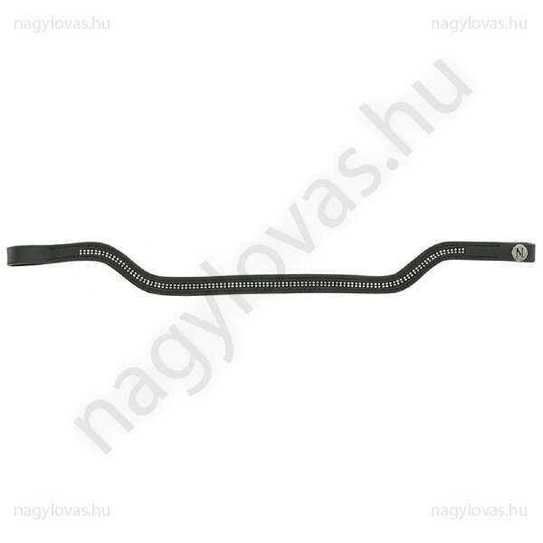 Homlokszíj fekete fém díszítéssel