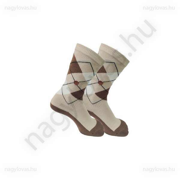 Imperial Riding káró mintás gyerek zokni drapp