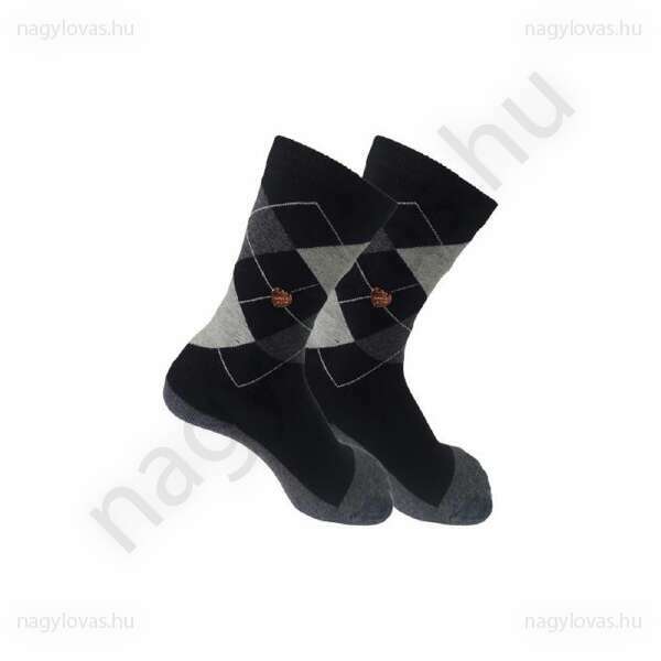 Imperial Riding káró mintás gyerek zokni fekete