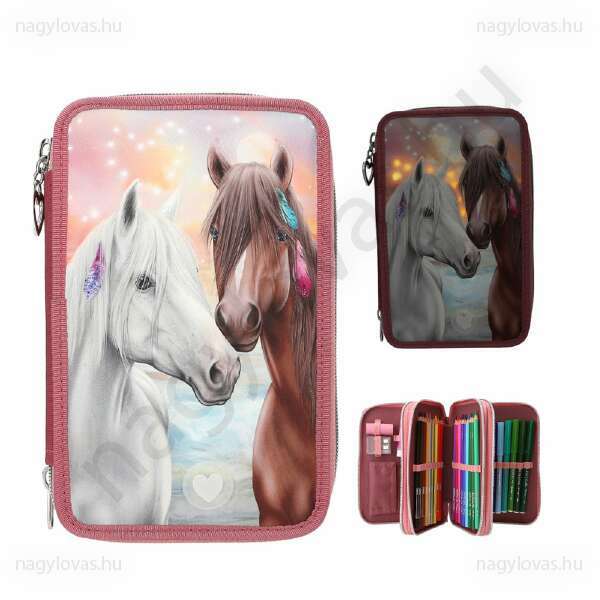 Miss Melody 3 emeletes töltött tolltartó