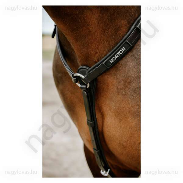 Norton műanyag szügyelő martingállal fekete