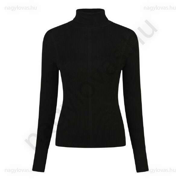 Pikeur kötött garbó pulóver fekete