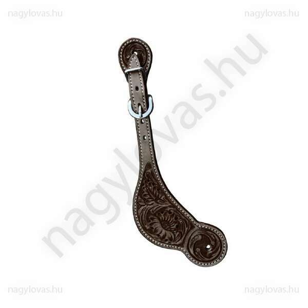 Pools western sarkantyúszíj barna