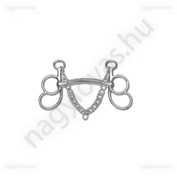 Postkandare fogatos acél zabla sima szájrésszel