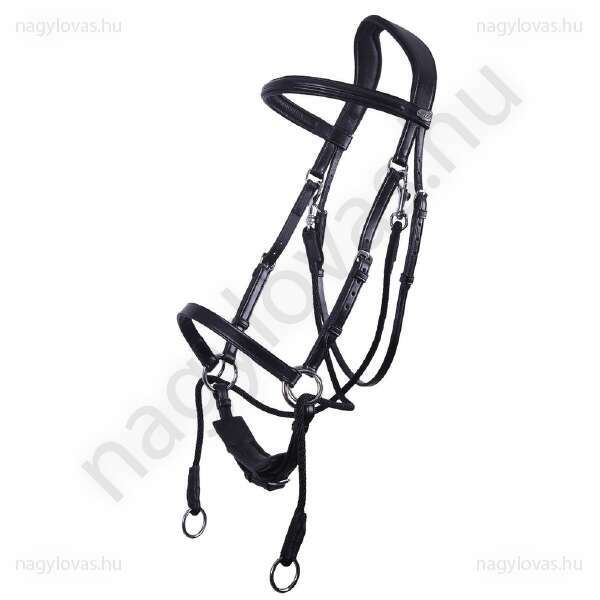 QHP Ceto zabla nélküli kantár fekete póni