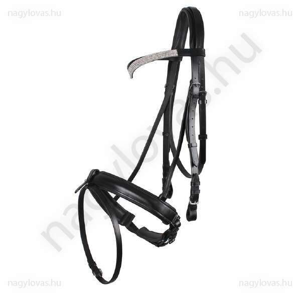 QHP Elegance kantár - Fekete - XXL