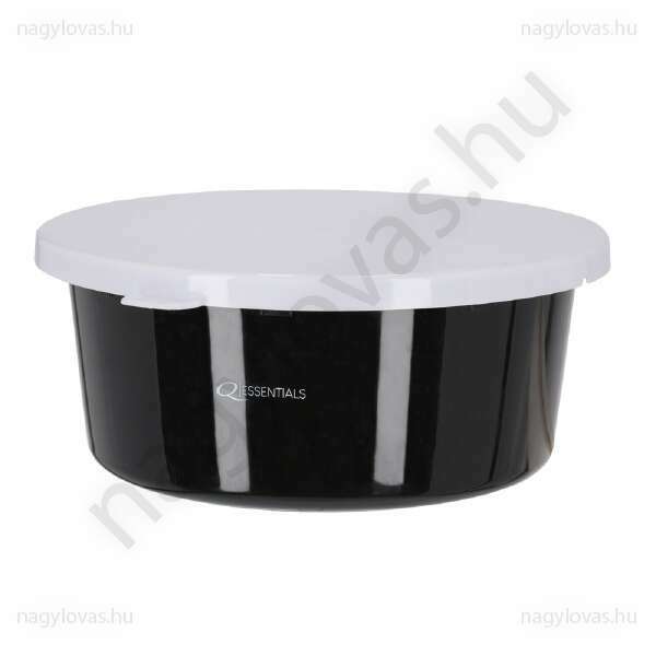 QHP etetőtál fedővel  fekete 5L.