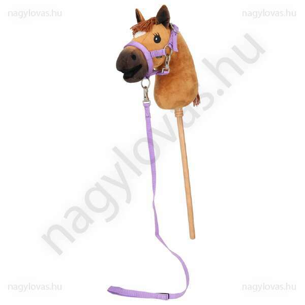 QHP Hobby Horse kötőfék vezetőszárral lila