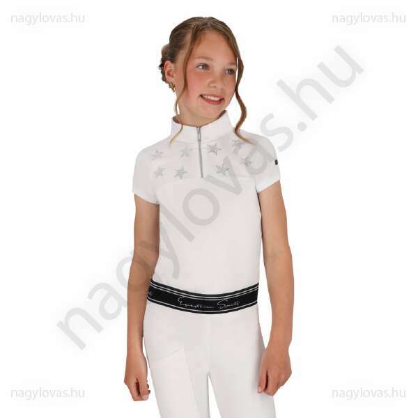 QHP Jipp Junior versenypóló fehér