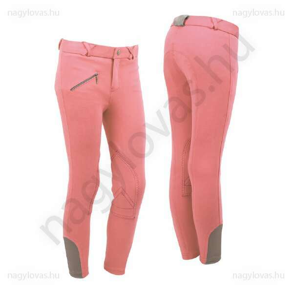 QHP Junior lovaglónadrág Flamingo pink