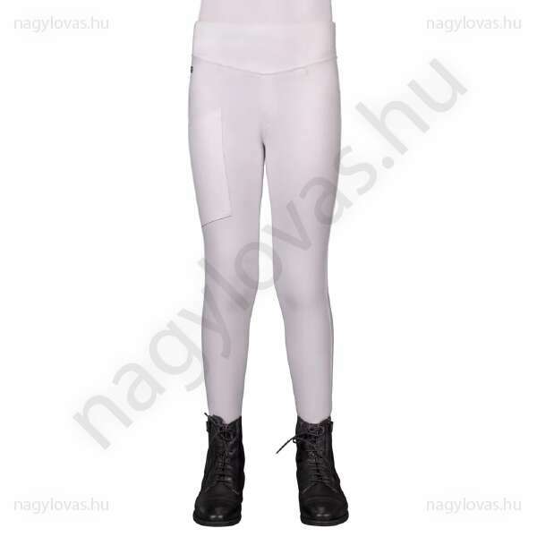 QHP Kae Junior lovagló leggings fehér
